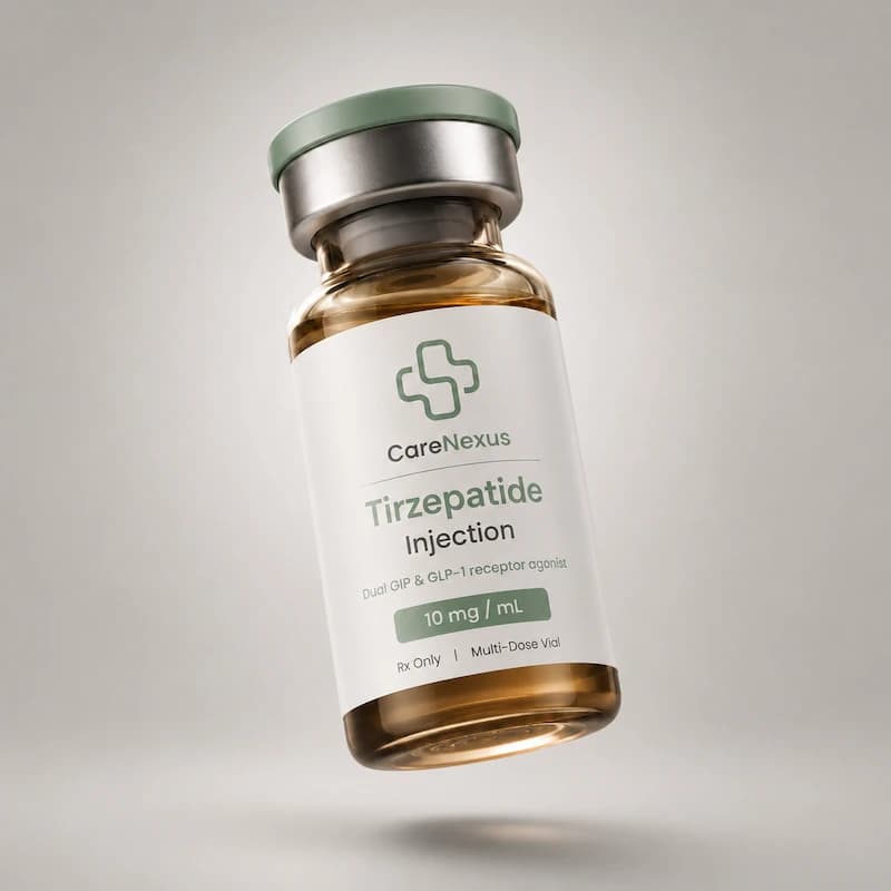 CareNexus Tirzepatide protocol — clinical still life